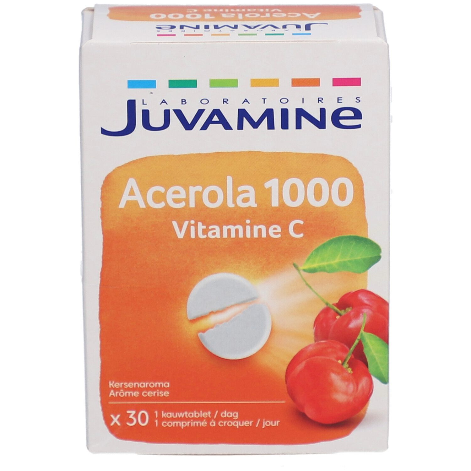 JUVAMINE Acérola 1000 Vitamine C Goût cerise