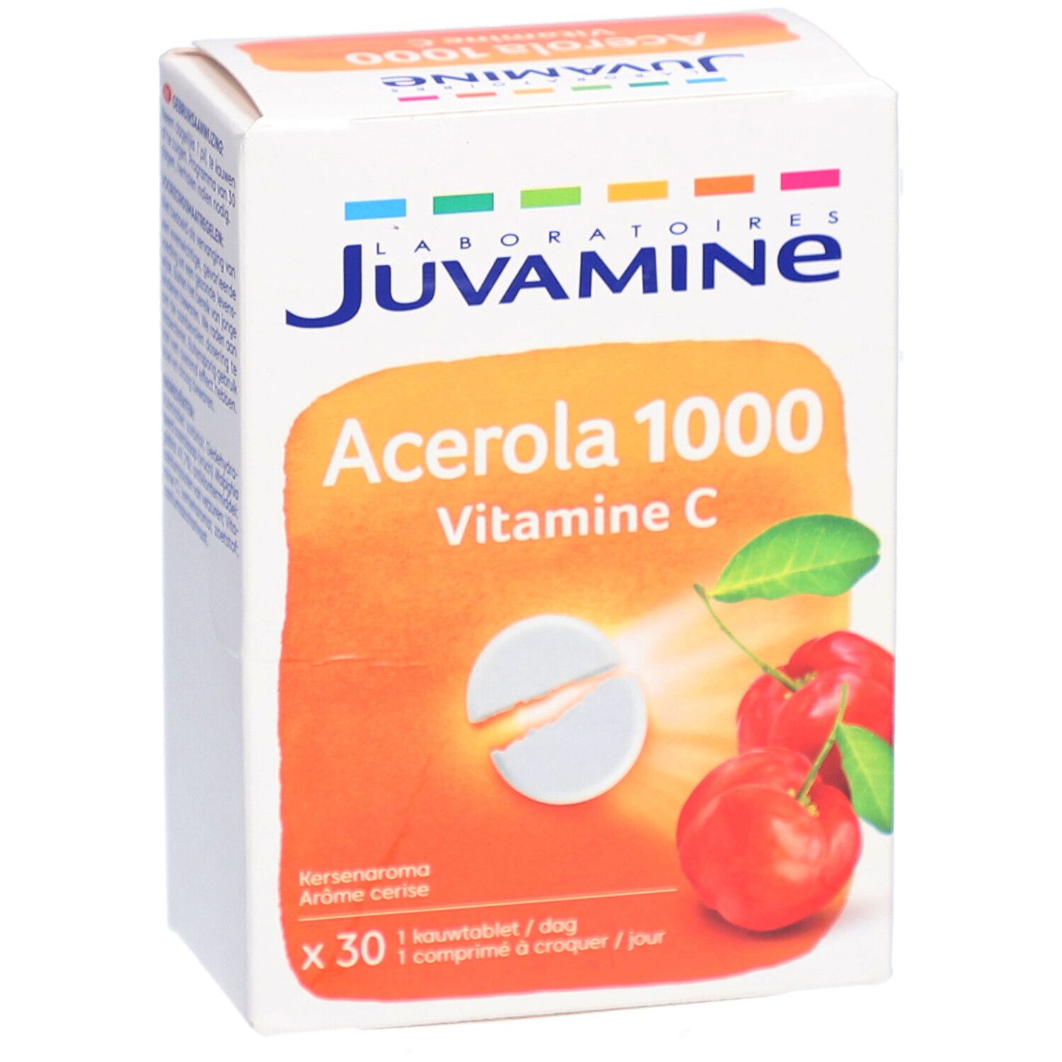JUVAMINE Acérola 1000 Vitamine C Goût cerise