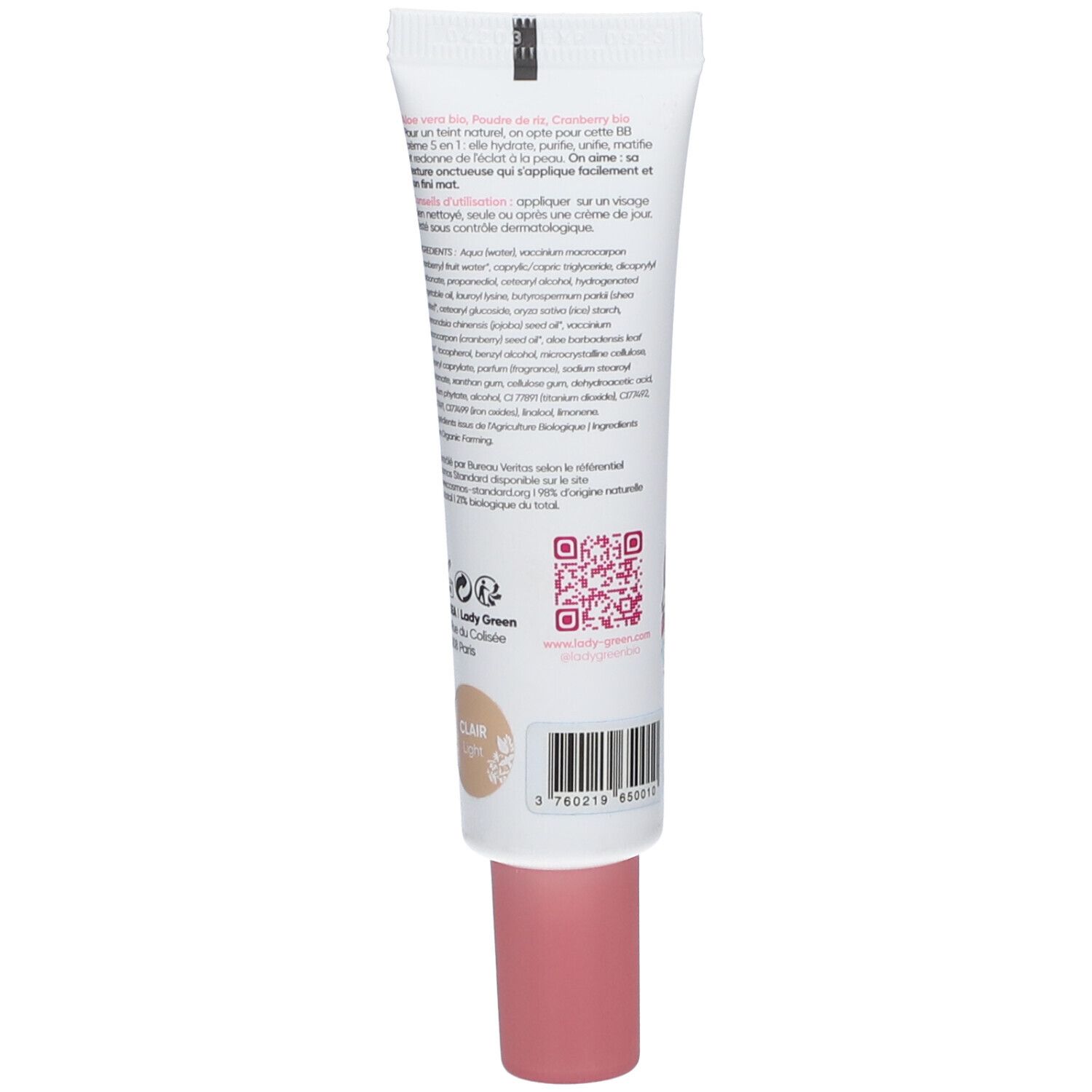 Lady Green Teint Velours BB Crème Perfectrice 5 en 1 Light