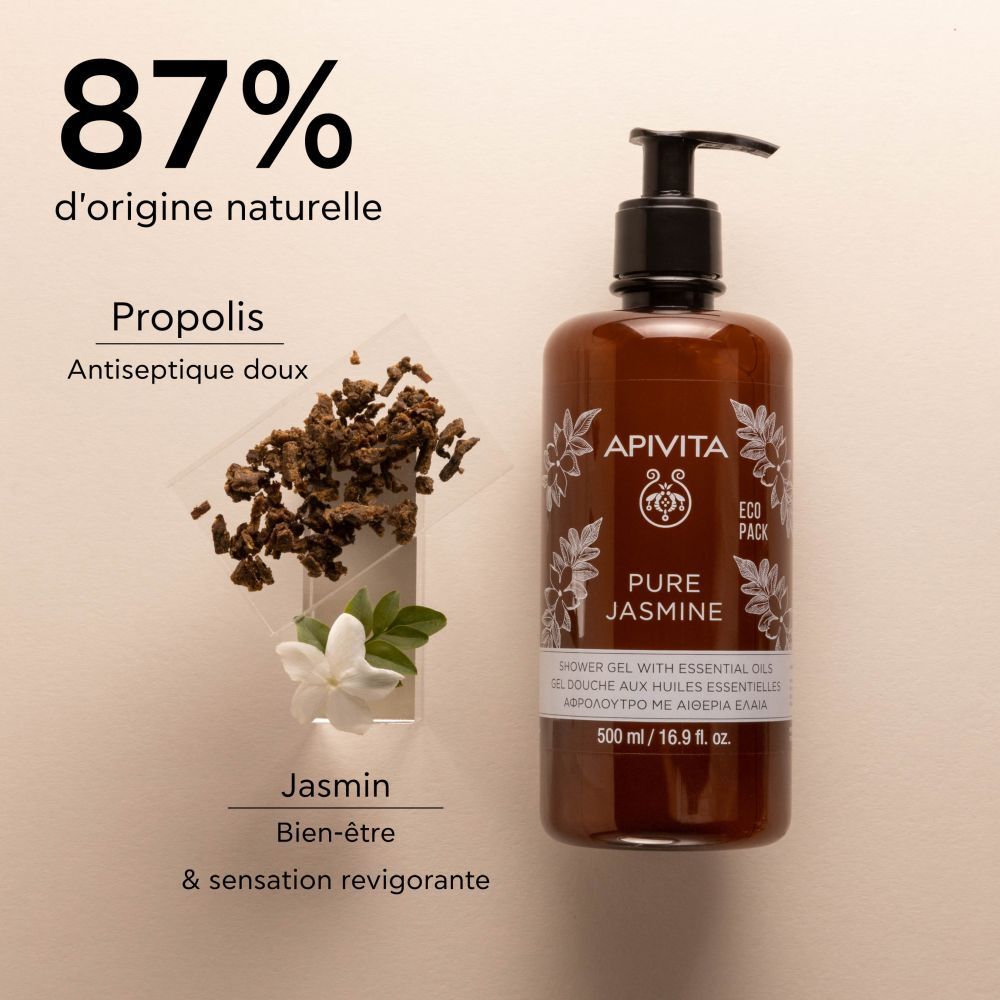 Apivita Pur Jasmine Gel douche aux huiles essentielles