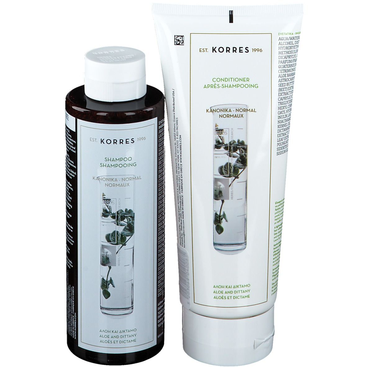 Korres Kit de soins capillaires Aloe et Diptam