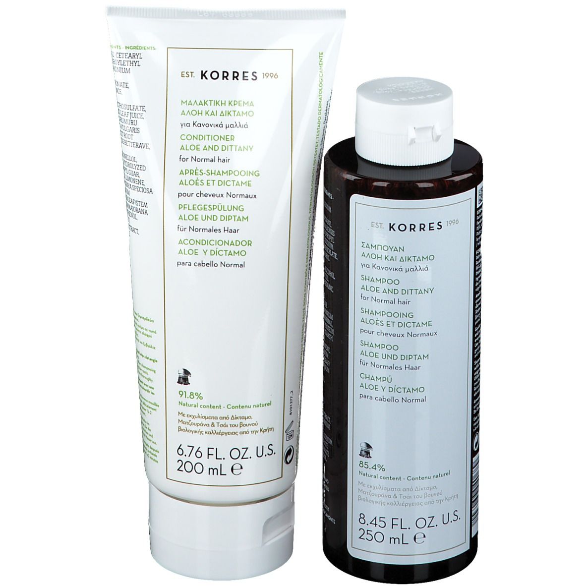 Korres Kit de soins capillaires Aloe et Diptam