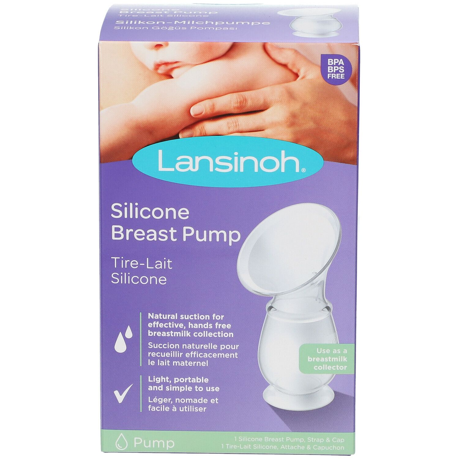Lansinoh® Tire-lait silicone /Recueil Lait