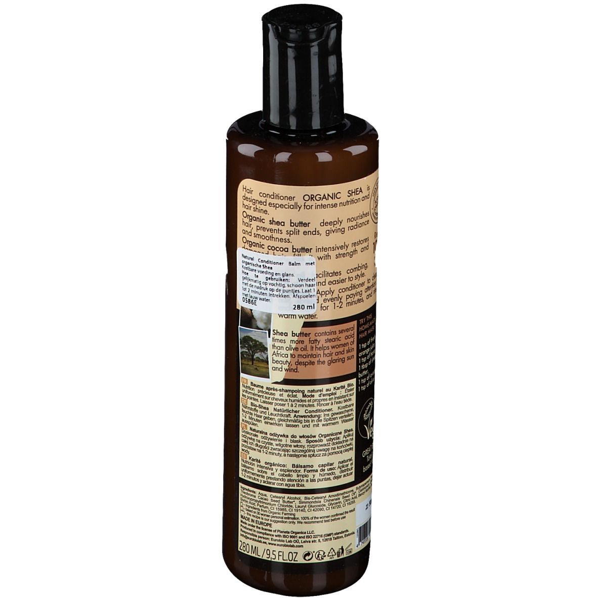 PLANETA ORGANICA Baume après-shampoing naturel au Karité bio