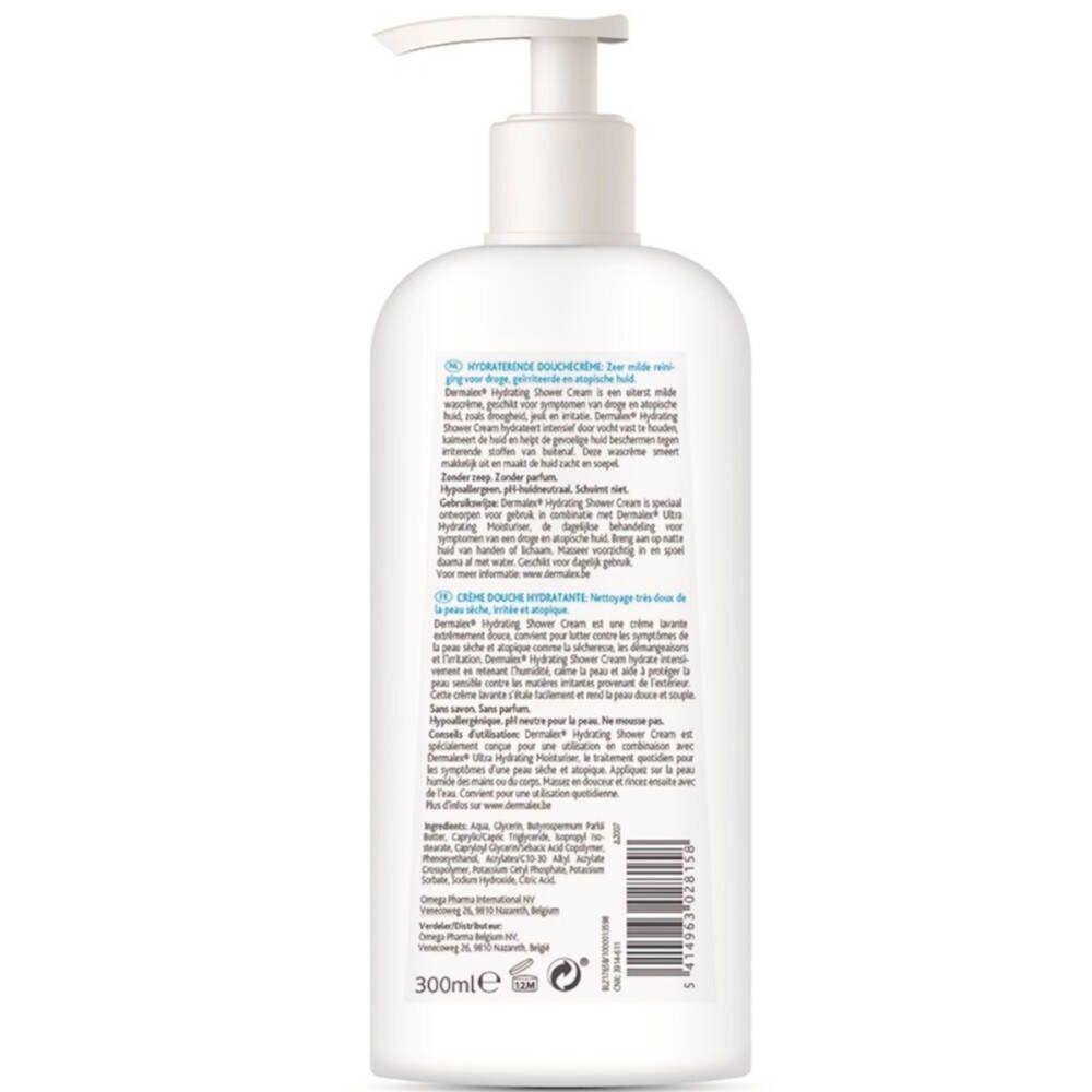 Dermalex Hydrating Shower Cream - Peau Sèche - Peau Sensible