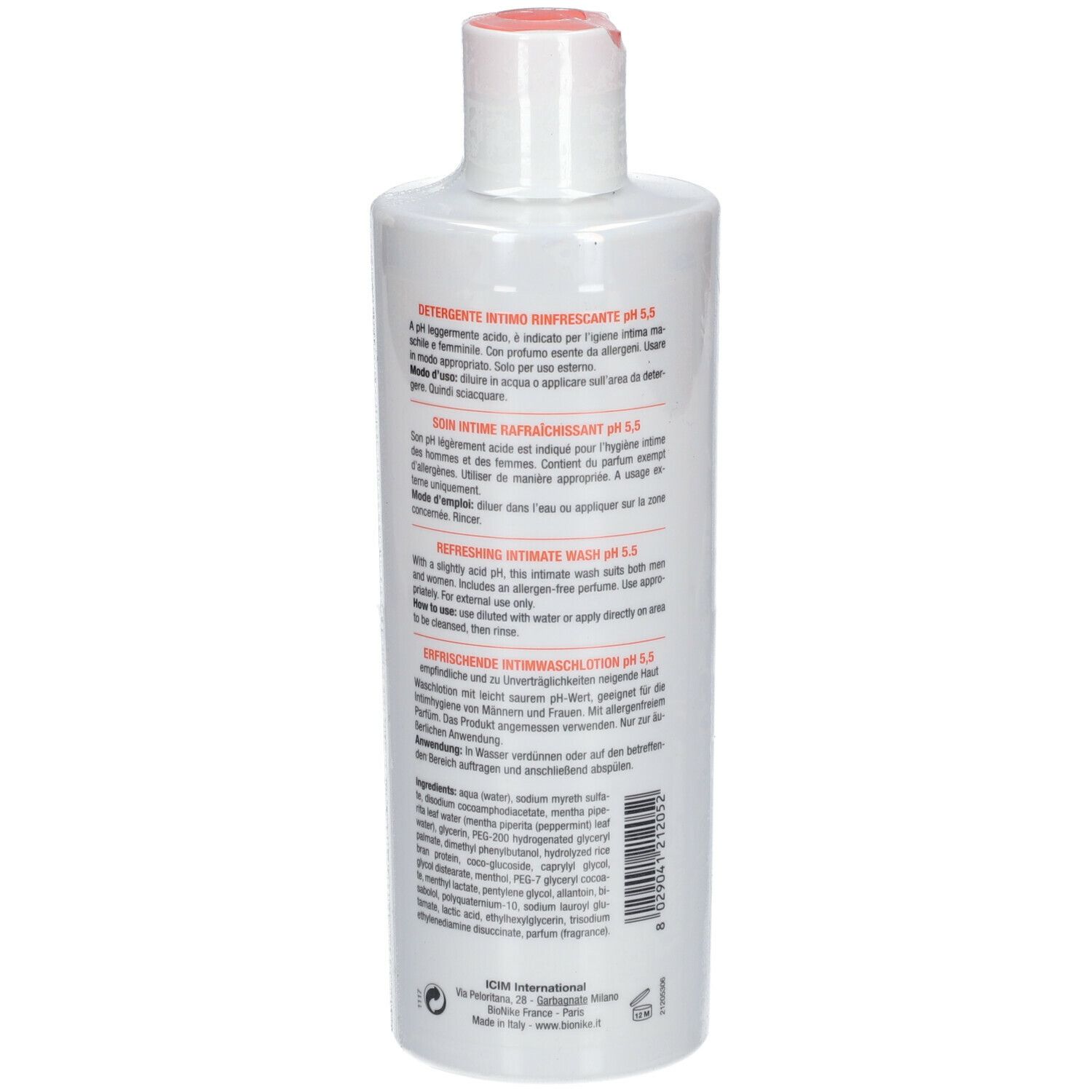 BioNike TRIDERM INTIMATE Soin intime rafraîchissant  pH 5.5