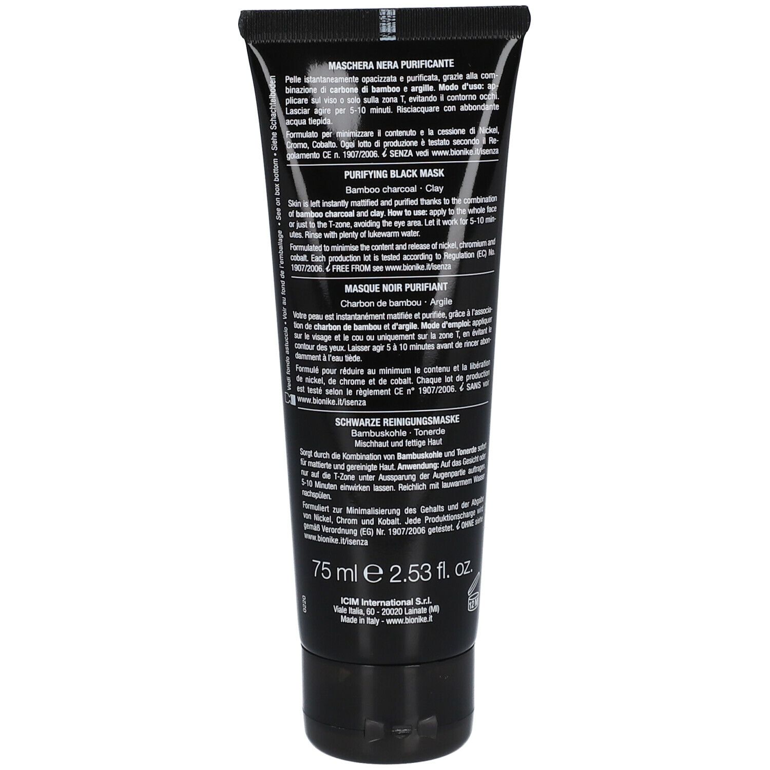 BioNike DEFENCE Mask Instant Pure Masque noir purifiant
