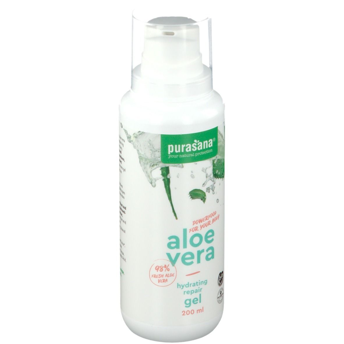 Purasana Aloe Vera Gel hydratant et réparateur Bio