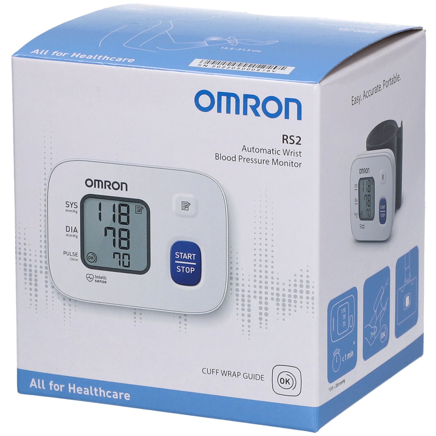 OMRON RS2 Tensiomètre bracelet automatique 1 pc(s) - Redcare Pharmacie