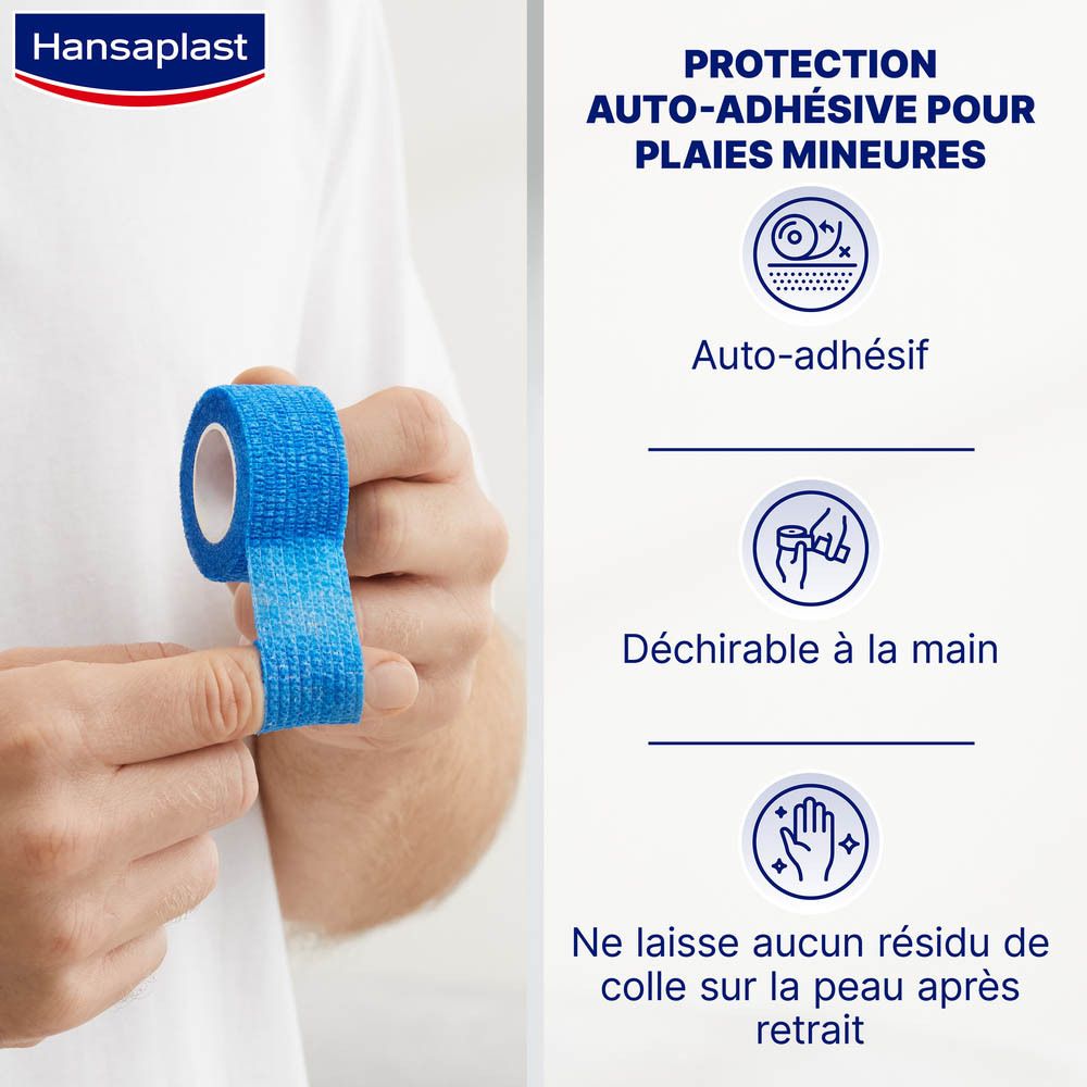 Hansaplast Bande cohésive pour les doigts 2,5 cm x 5 m