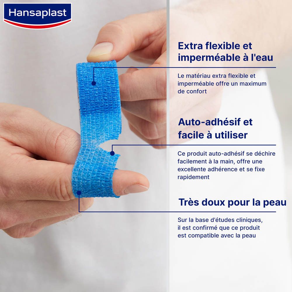 Hansaplast Bande cohésive pour les doigts 2,5 cm x 5 m