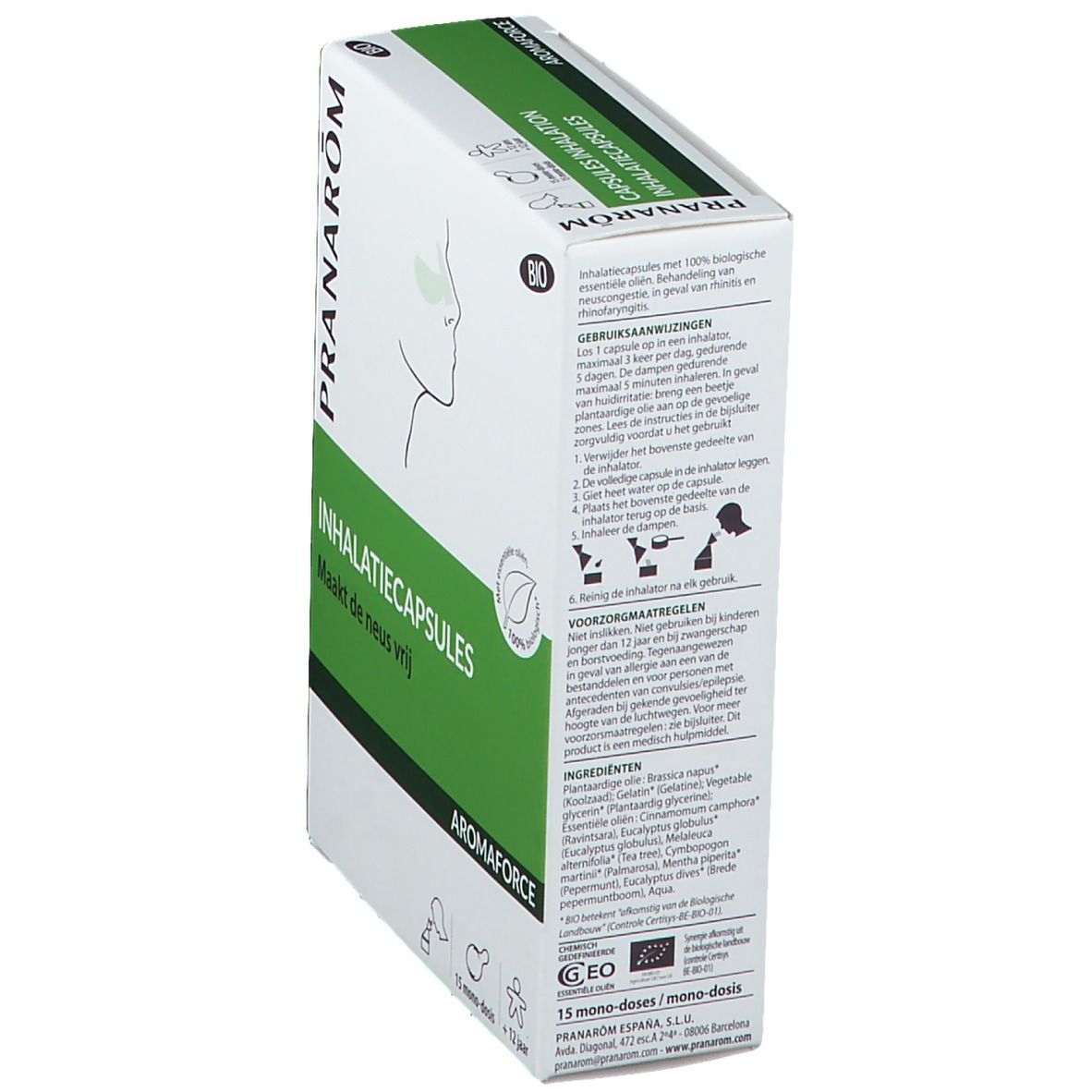 Pranarôm Aromaforce Capsules Inhalation BIO