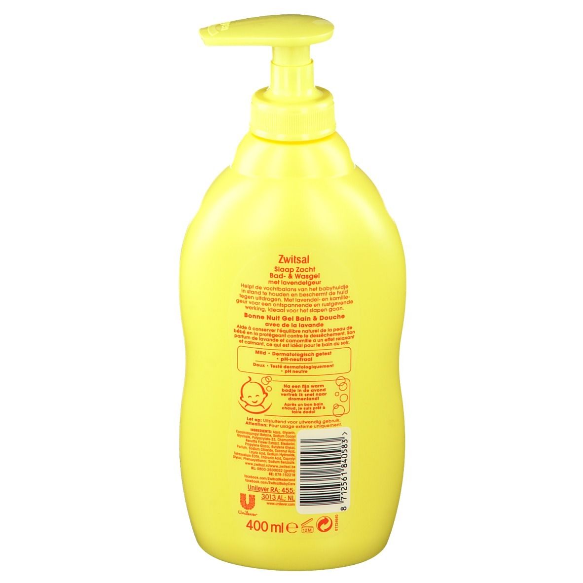 Zwitsal Gel Bain & Douche Bonne Nuit Lavande Bébé