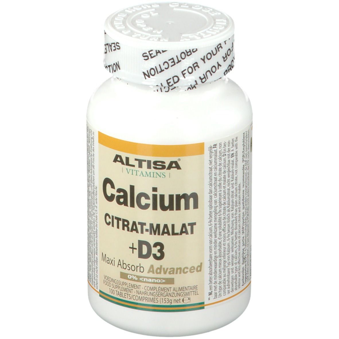 ALTISA VITAMINES Calcium CITRATE-MALATE + D3