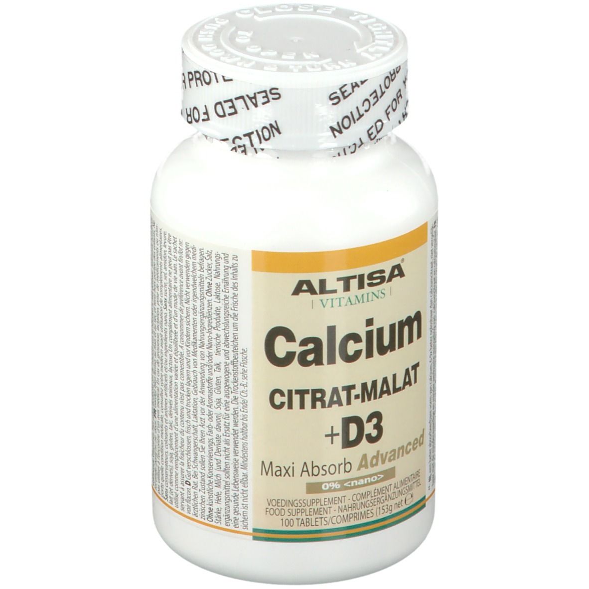 ALTISA VITAMINES Calcium CITRATE-MALATE + D3