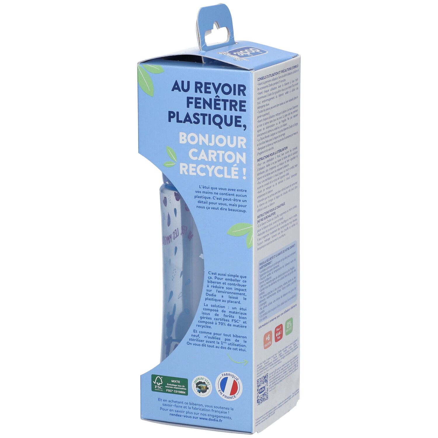 Biberon Suavinex 270 Ml Avec Tétine Ronde Débit 3 Vitesses – Anti-Colique, Collection Hygge – Rose