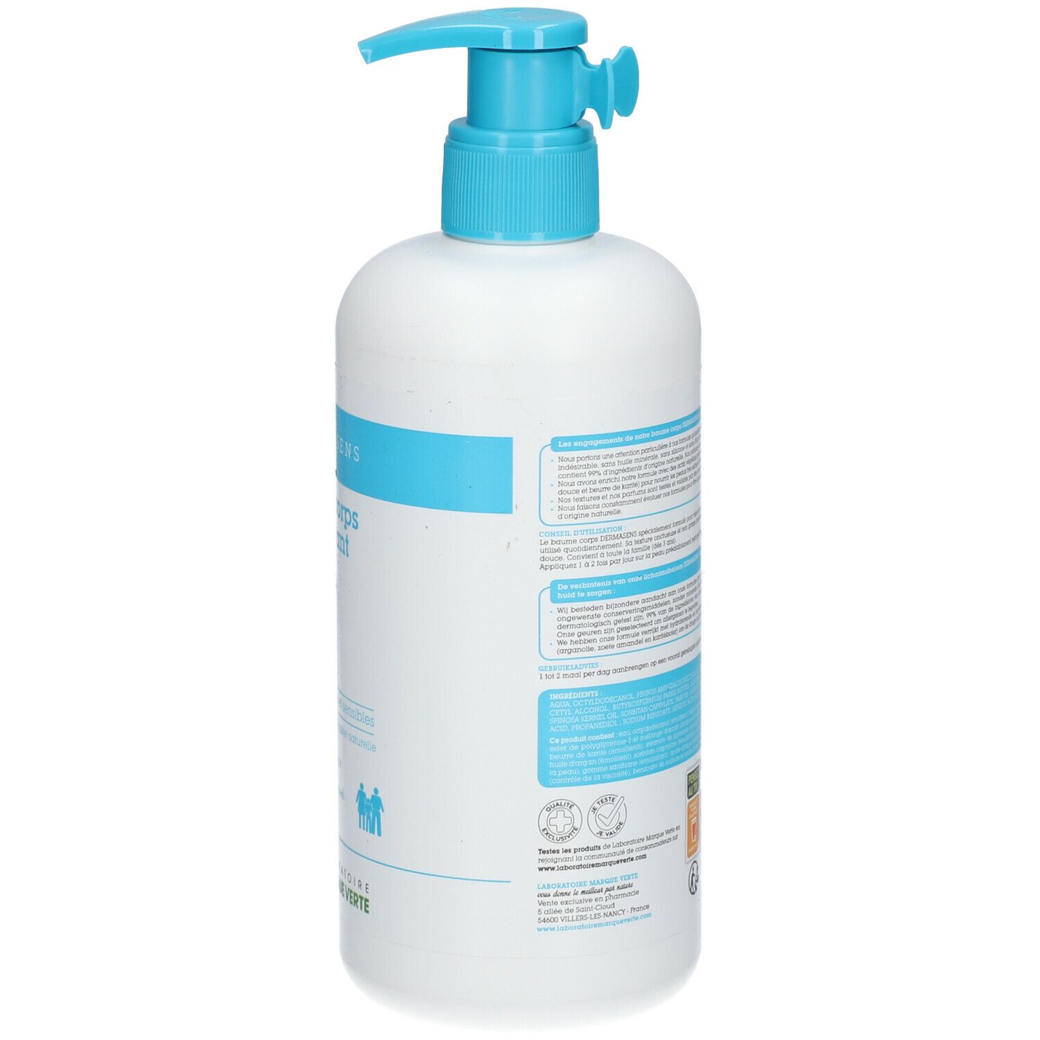 DERMASENS Baume corps nourrissant 500 ml