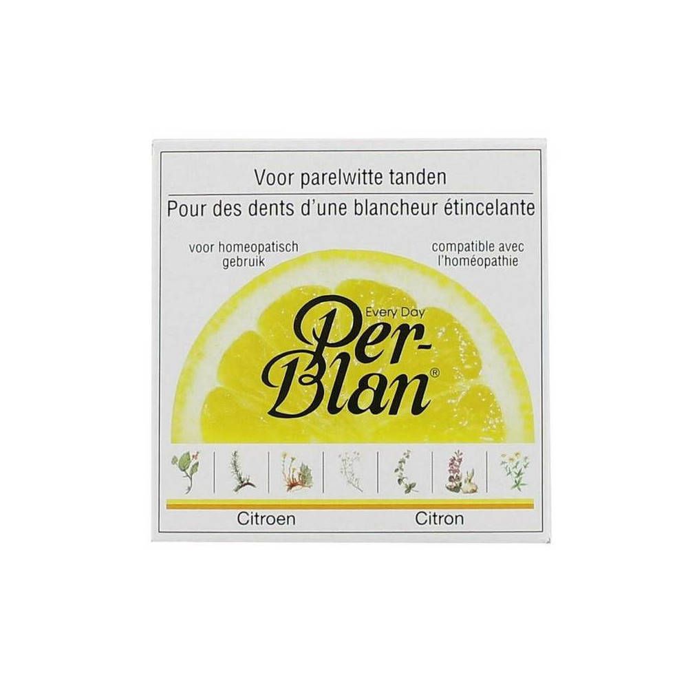 Perblan® Poudre dentaire aux herbes Citron
