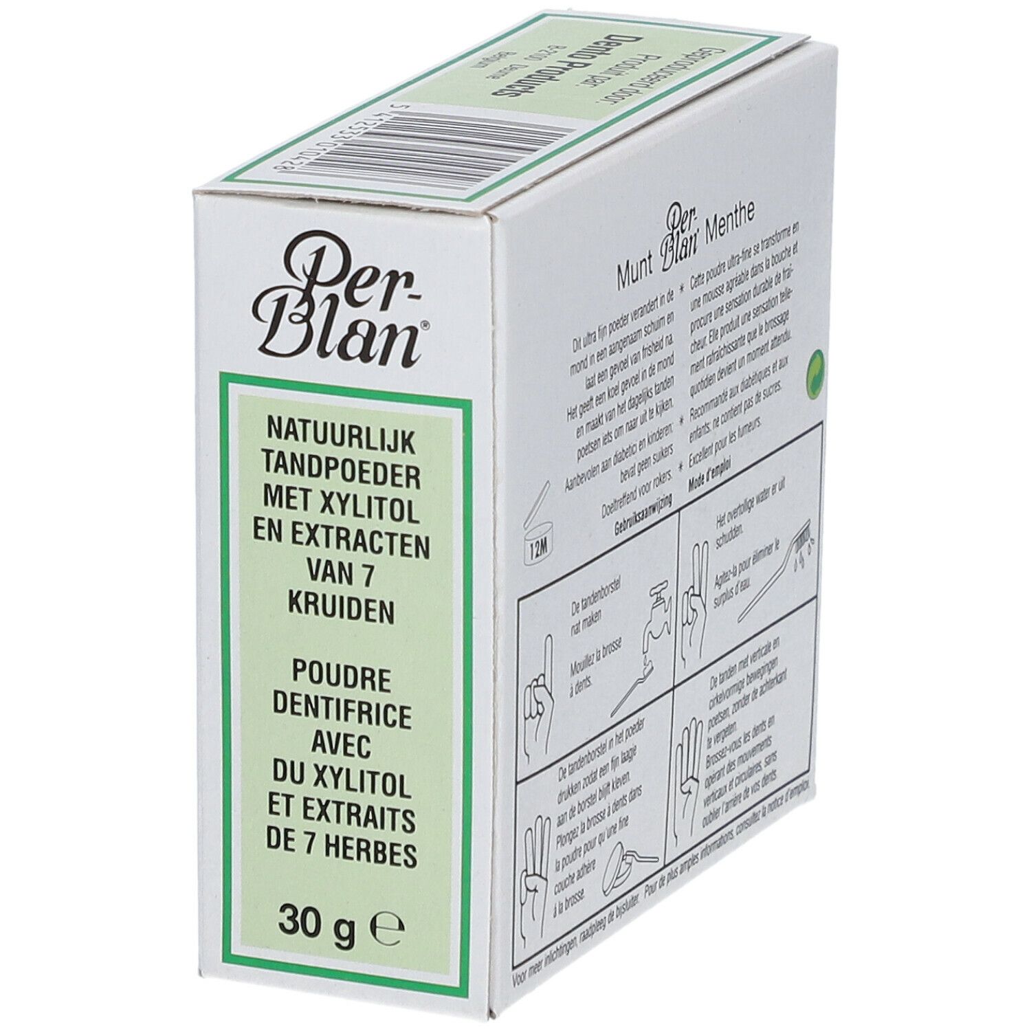 PerBlan® Poudre dentifrice menthe