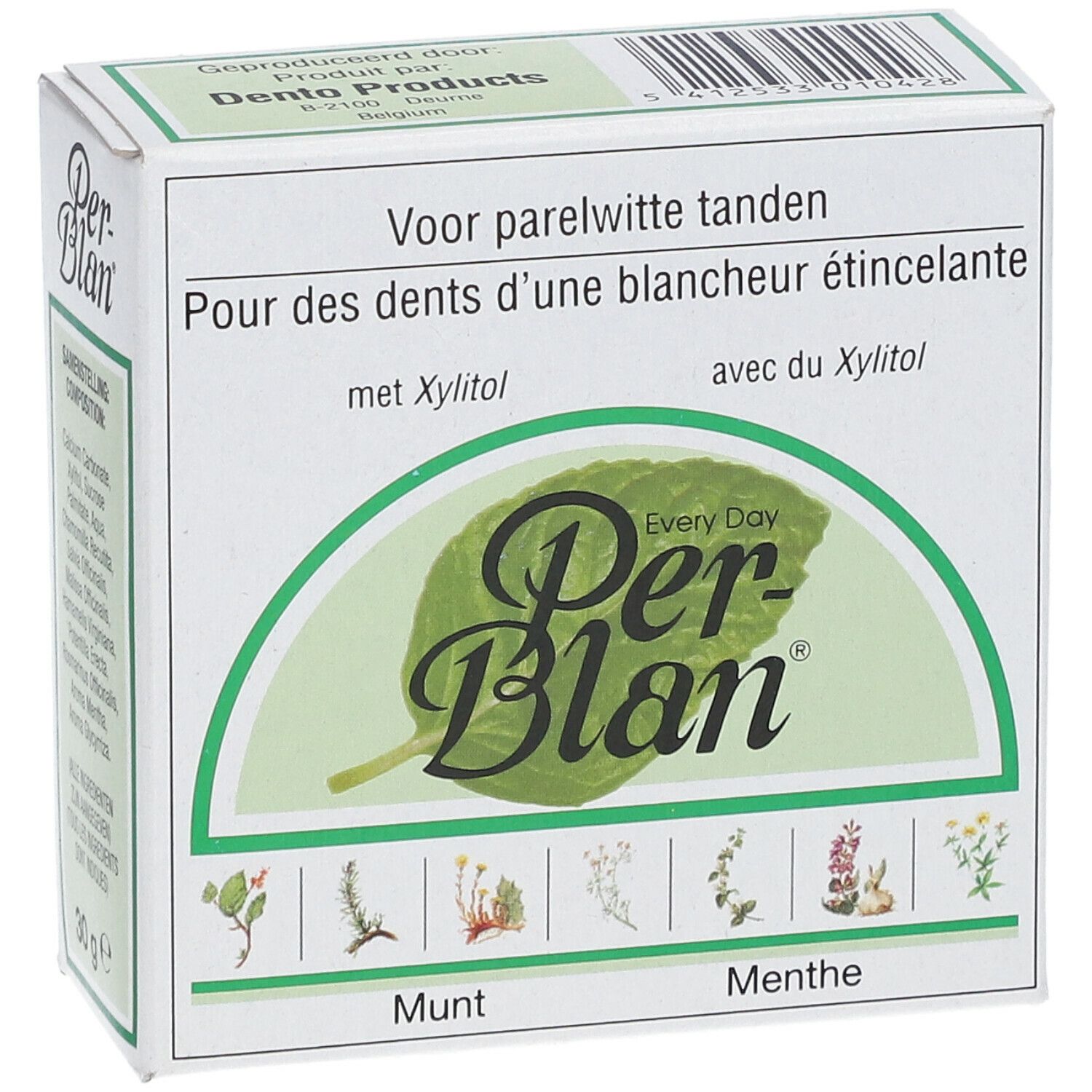 PerBlan® Poudre dentifrice menthe