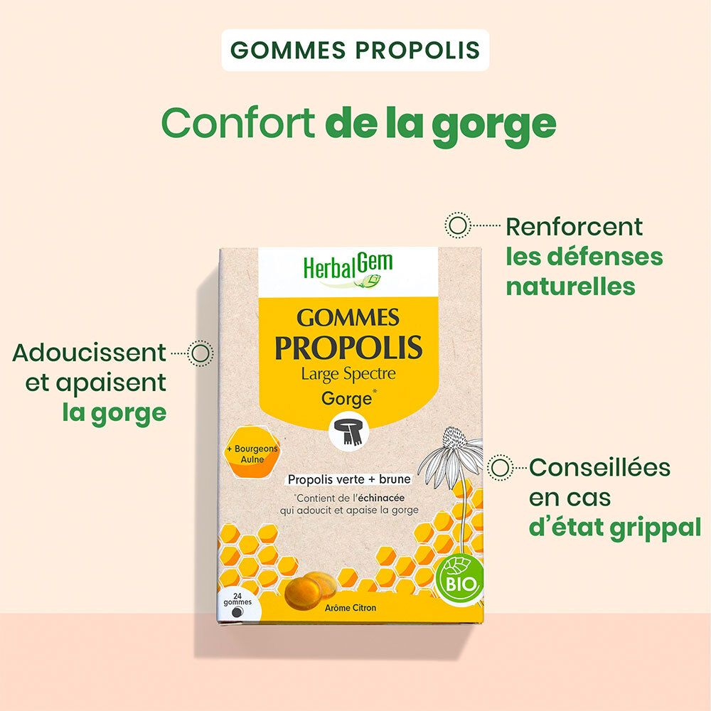 HerbalGem PROPOLIS LARGE SPECTRE - gommes