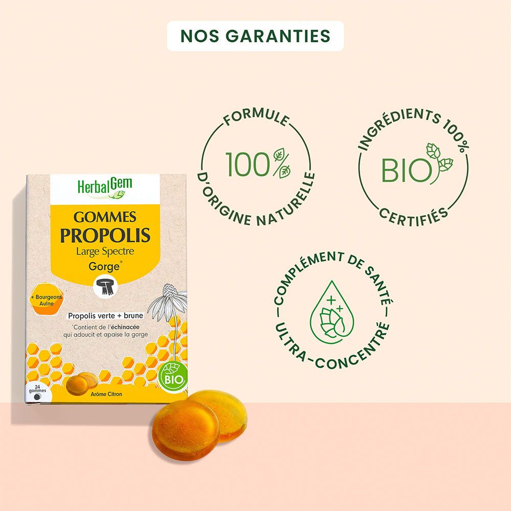 HerbalGem PROPOLIS LARGE SPECTRE - gommes