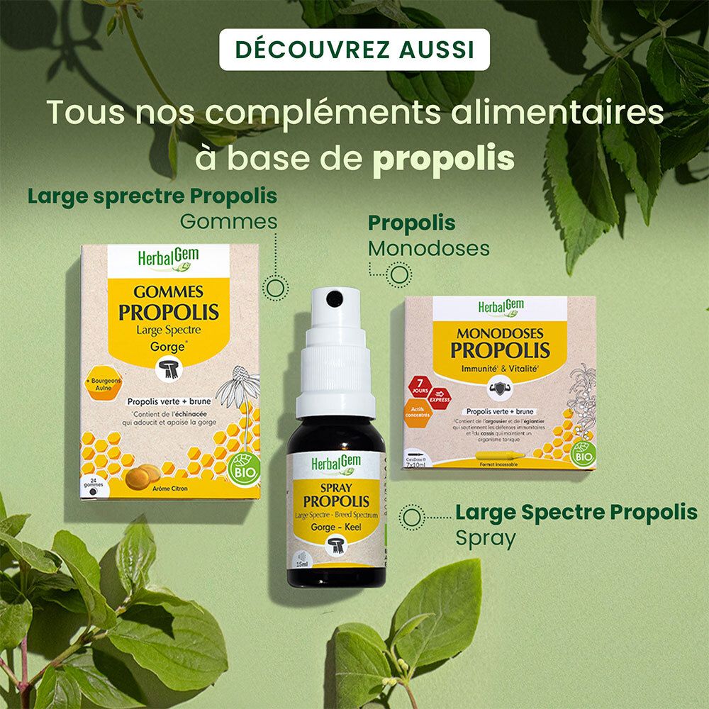 HerbalGem PROPOLIS LARGE SPECTRE - gommes