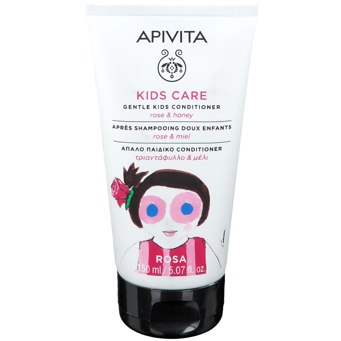 APIVITA Kids Care Après-shampooing Doux Enfants Rose & Miel