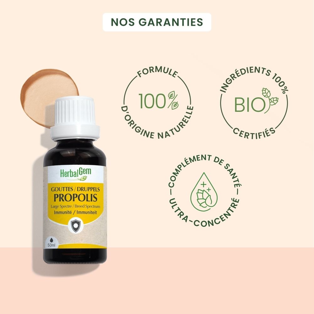 Flacon et boîte du produit. Boîte avec nom et logo du produit. Flacon de 50 ml.