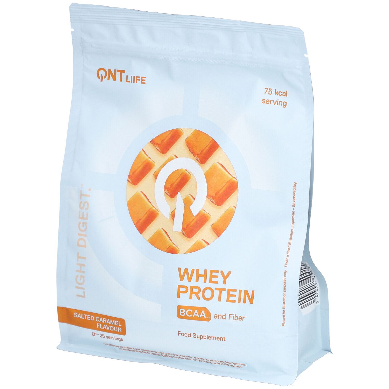 Qnt Light Digest Whey Protein Caramel Beurre Salé 500 G Redcare Pharmacie