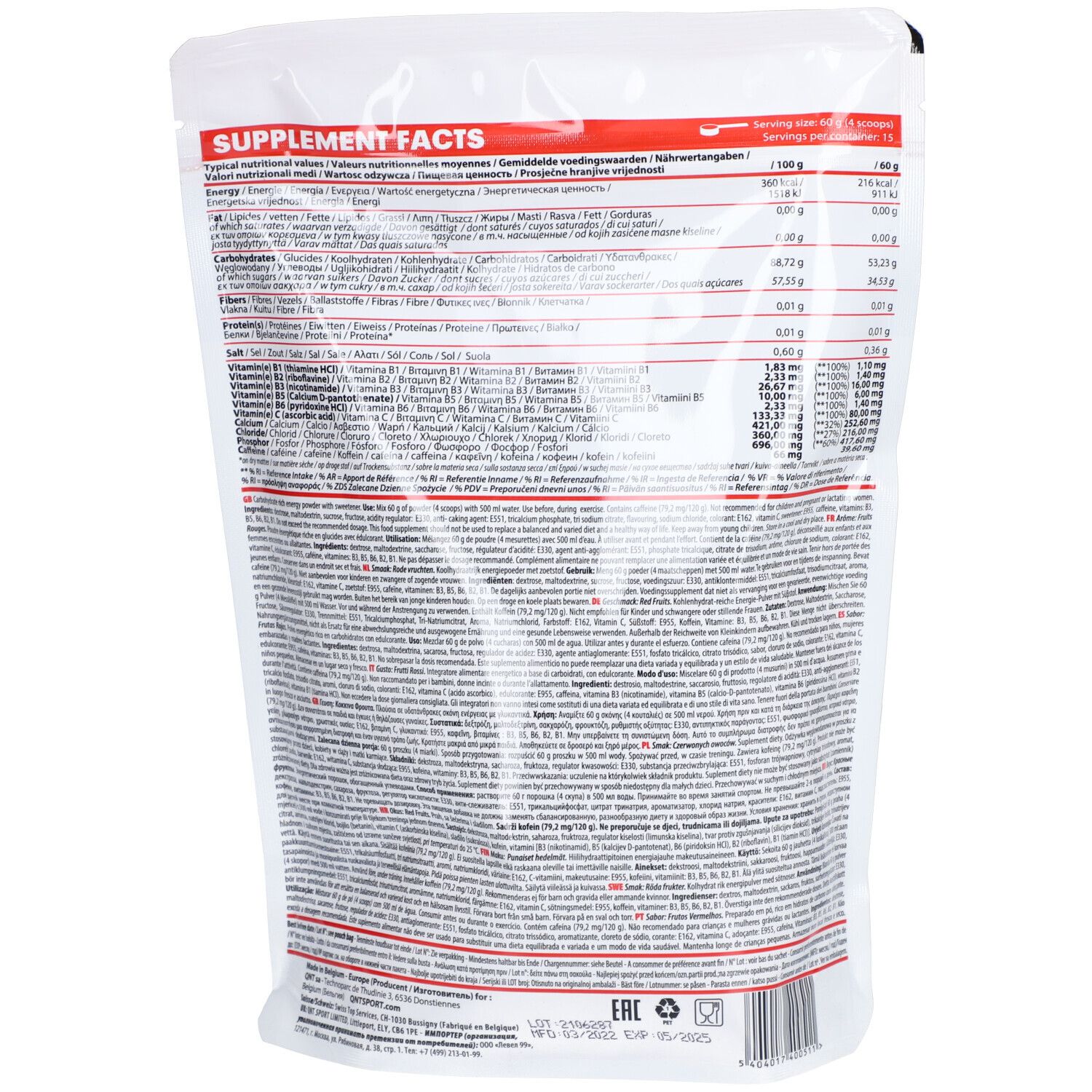 QNT Full Energy Poudre Fruits Rouges