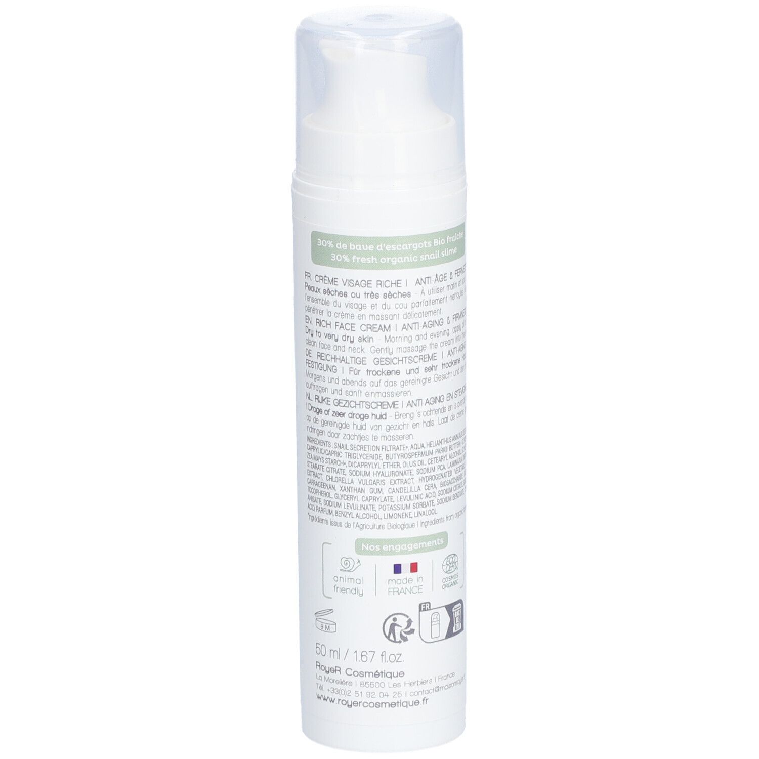 ROYER Crème visage riche bio