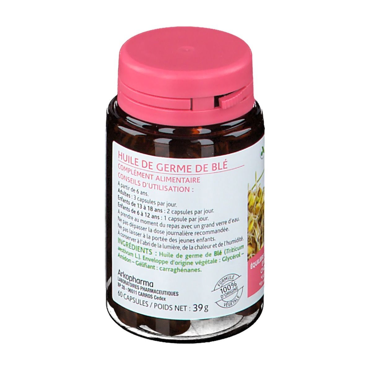 Arkopharma Arkogélules® Huile de Germe de Blé