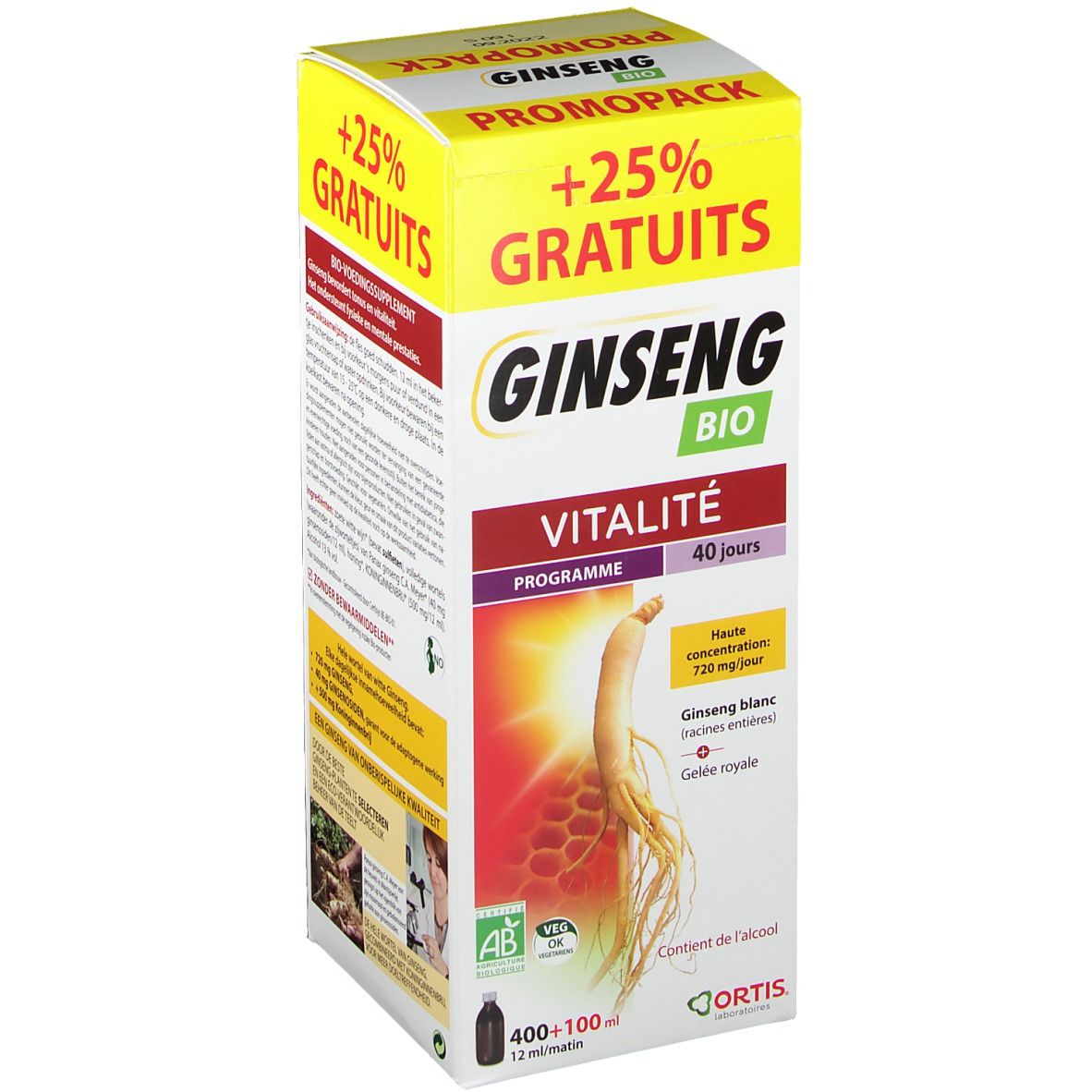 ORTIS® Ginseng BIO Vitalité