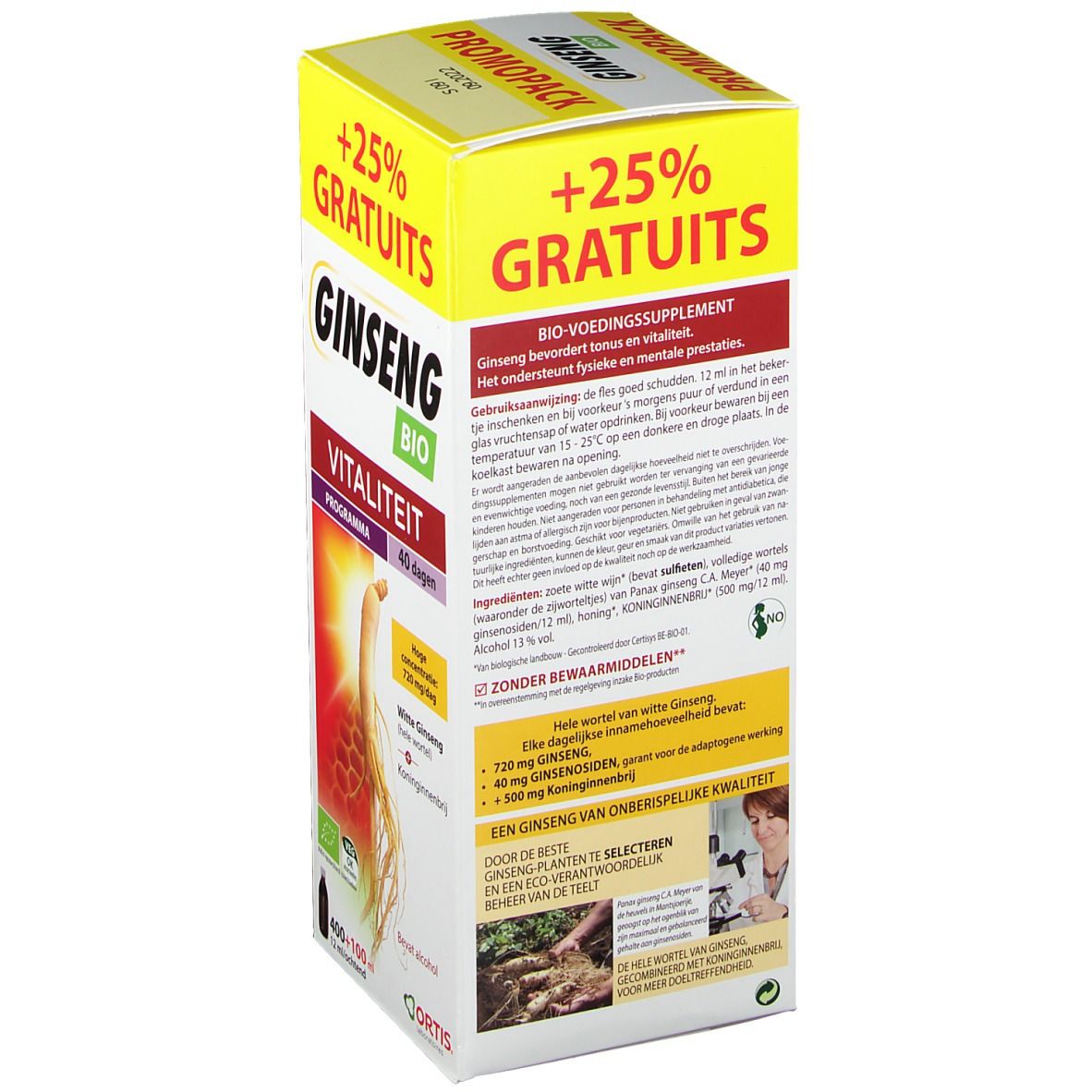 ORTIS® Ginseng BIO Vitalité