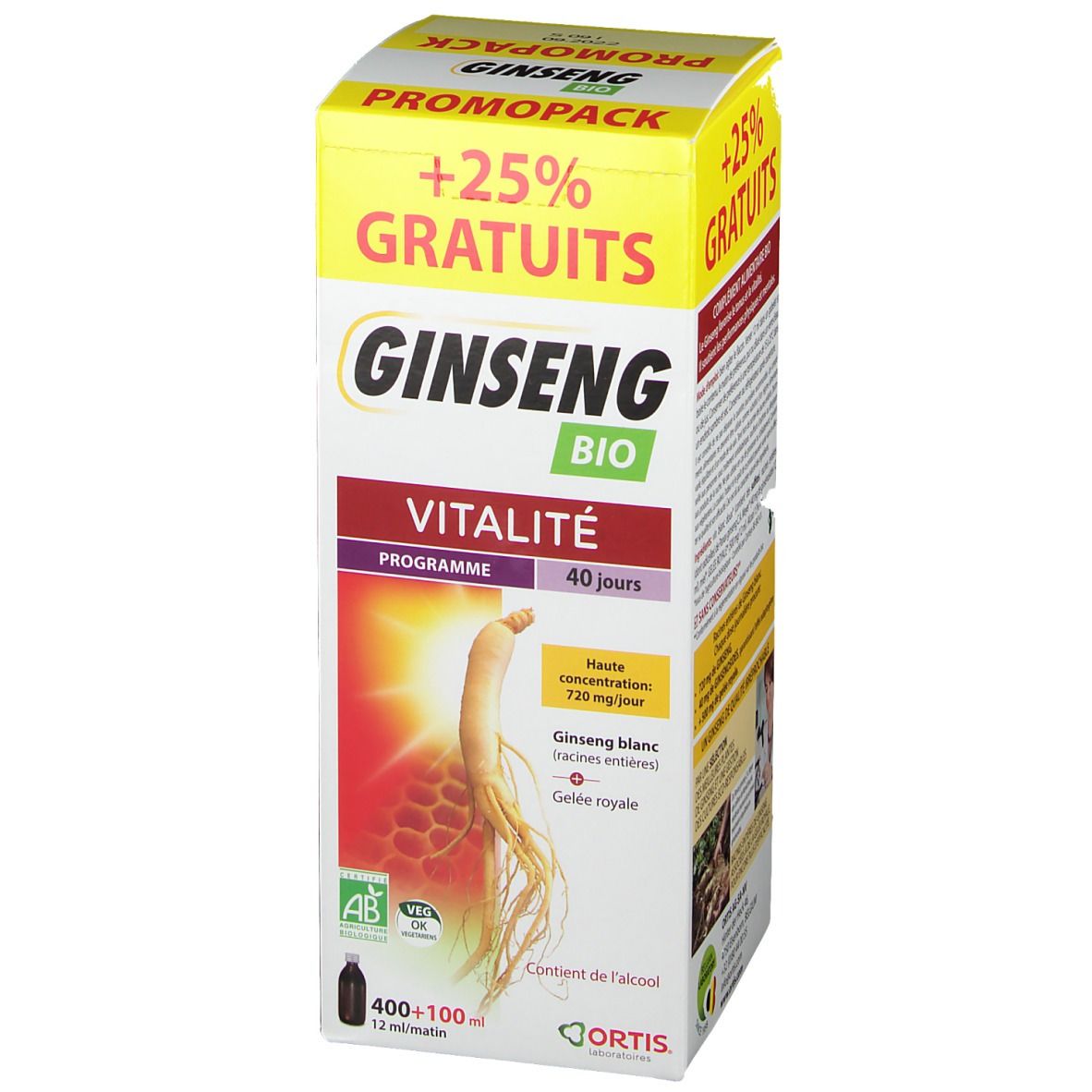 ORTIS® Ginseng BIO Vitalité