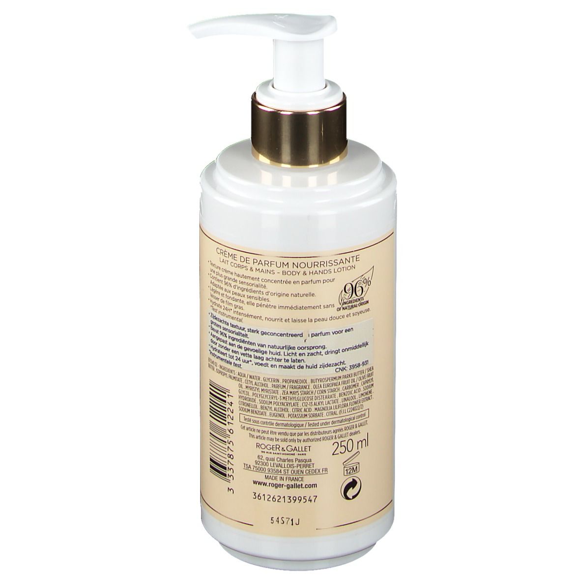 Roger & Gallet Crème de Parfum Nourrissante Magnolia Folie