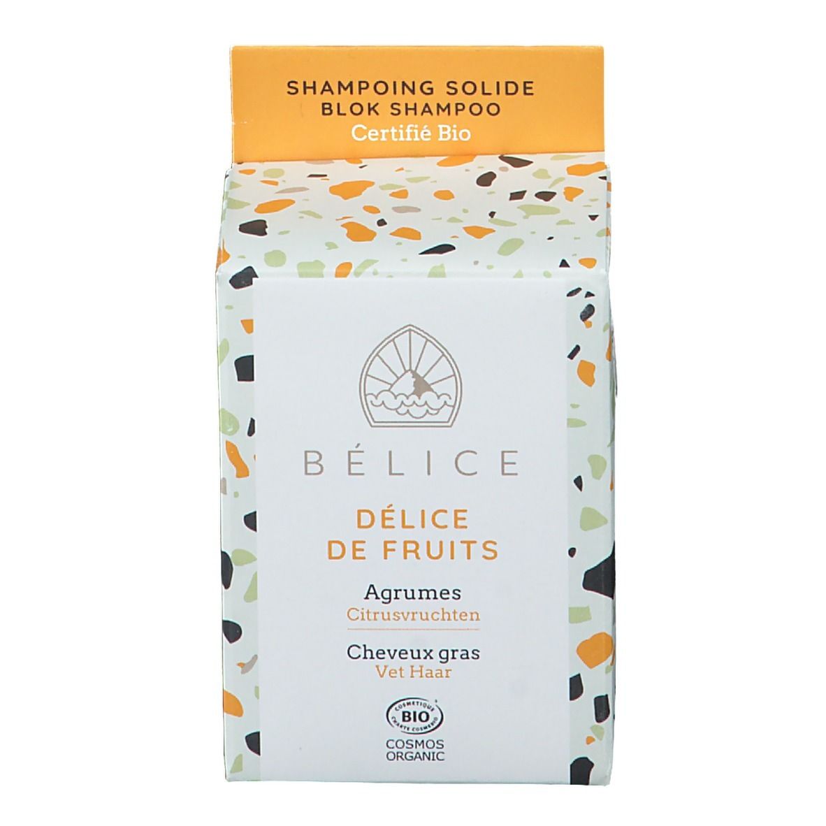 Bélice Shampoing solide Délice de fruits Agrumes Bio