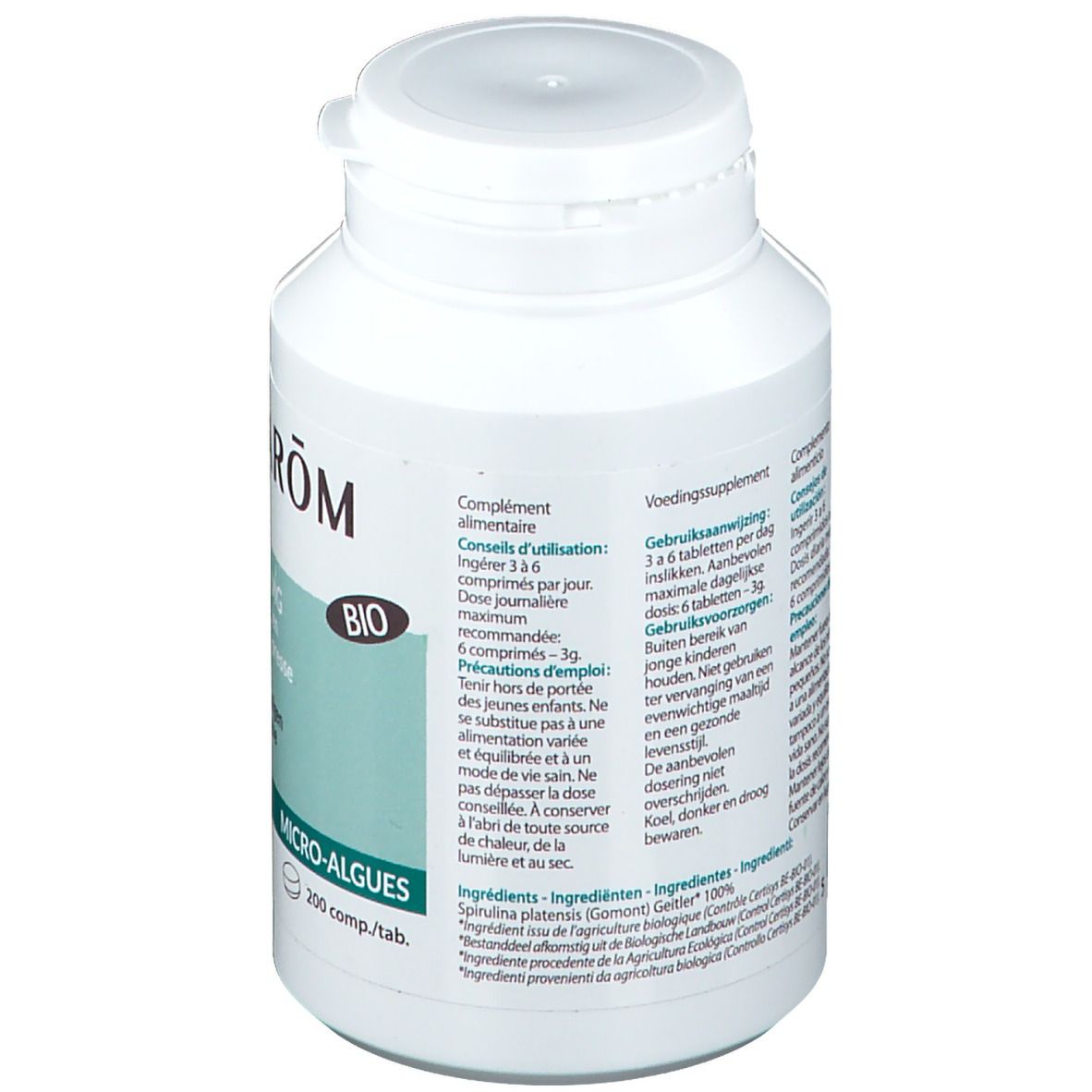 Pranarôm Spiruline 500 mg
