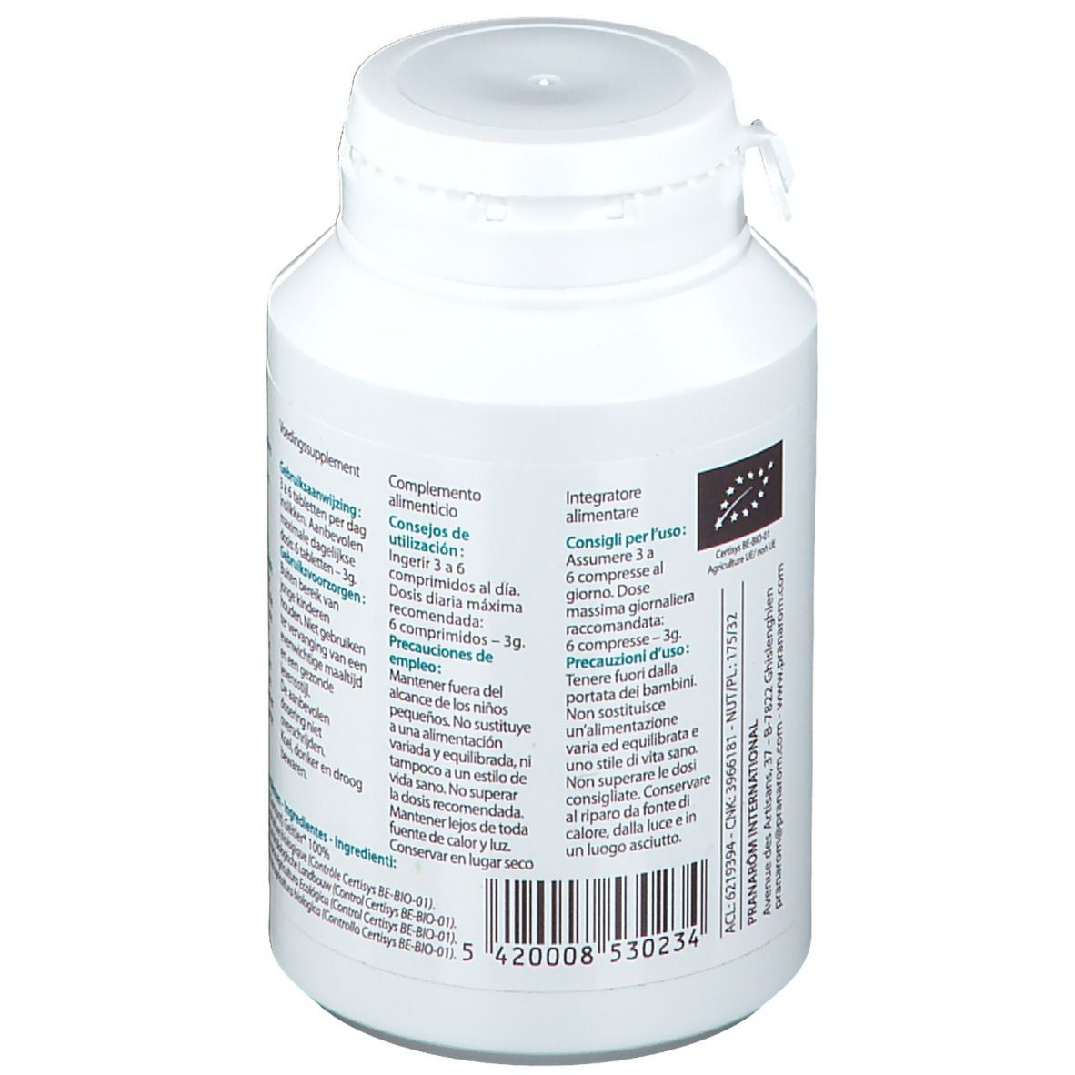 Pranarôm Spiruline 500 mg