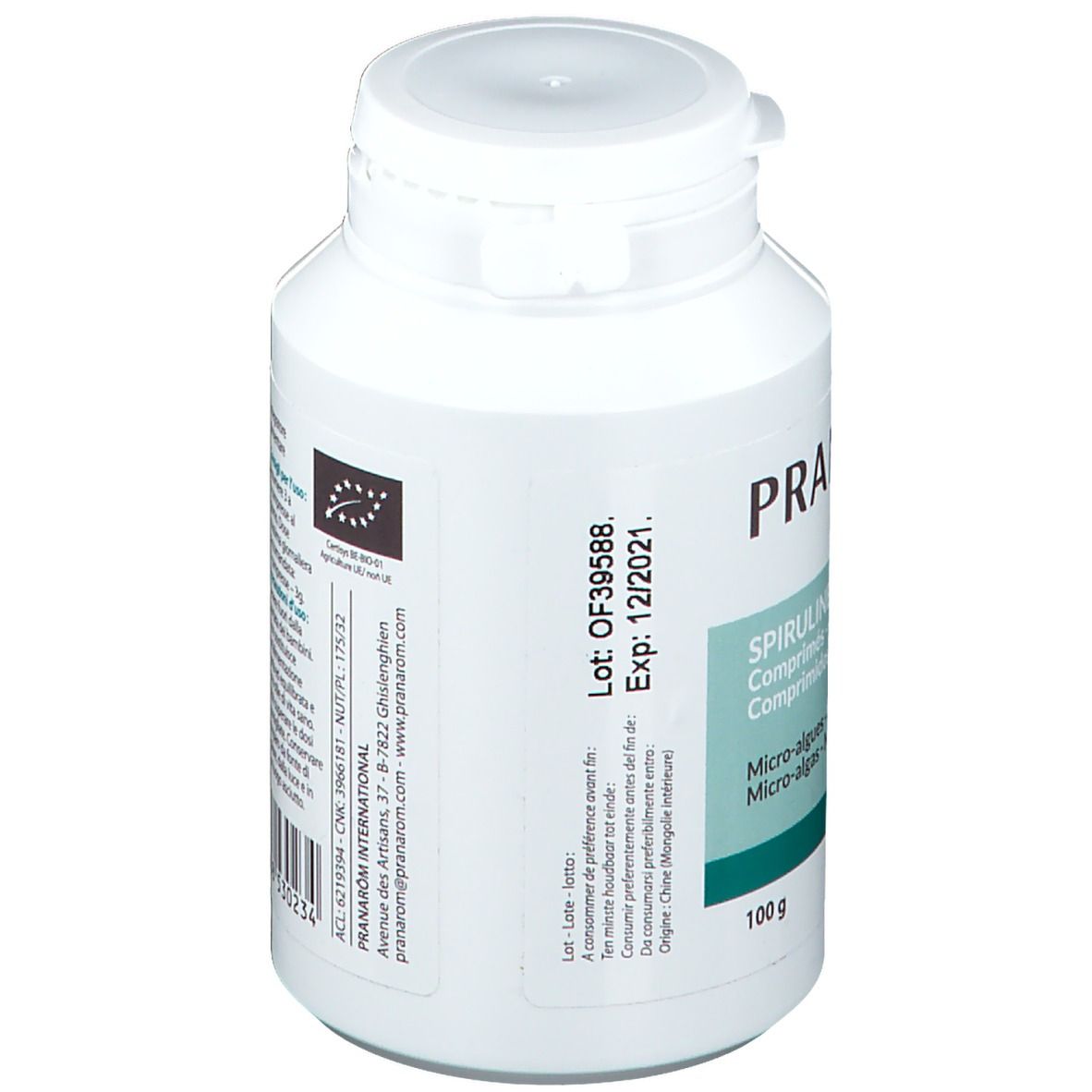 Pranarôm Spiruline 500 mg