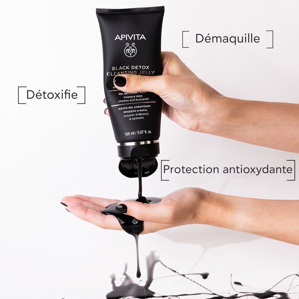 APIVITA BLACK DETOX GEL NETTOYANT