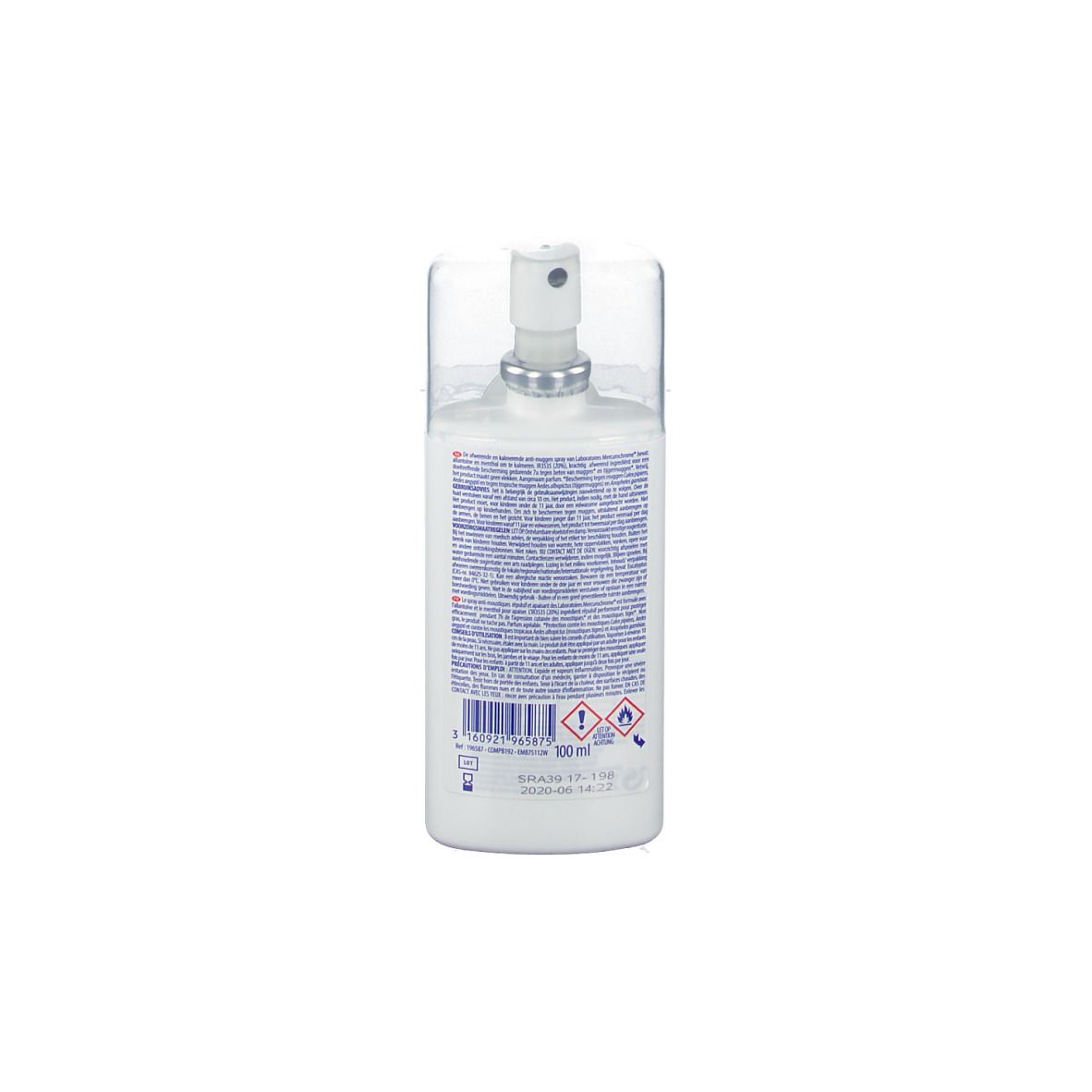 Mercurochrome® Spray Anti-moustiques 2 en 1 + Ballon de plage + Pochette