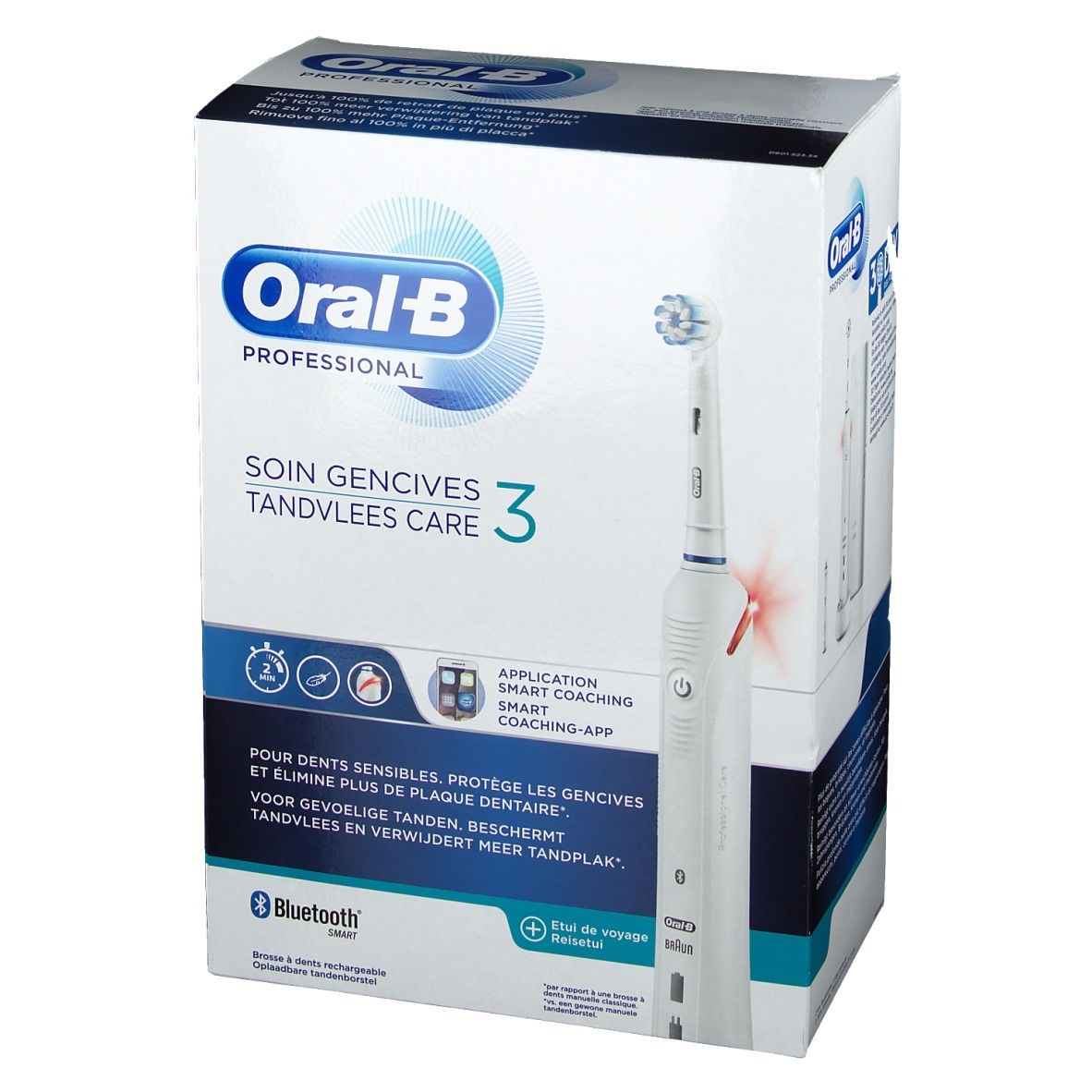 OralB Professional GUMCARE Brosse à dents électrique Blanche Soin Gencives 3 1 pc(s) Redcare