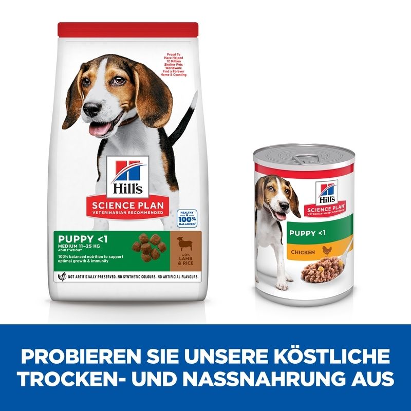 Hill's Science Plan Canine Puppy Medium avec Agneau et Riz