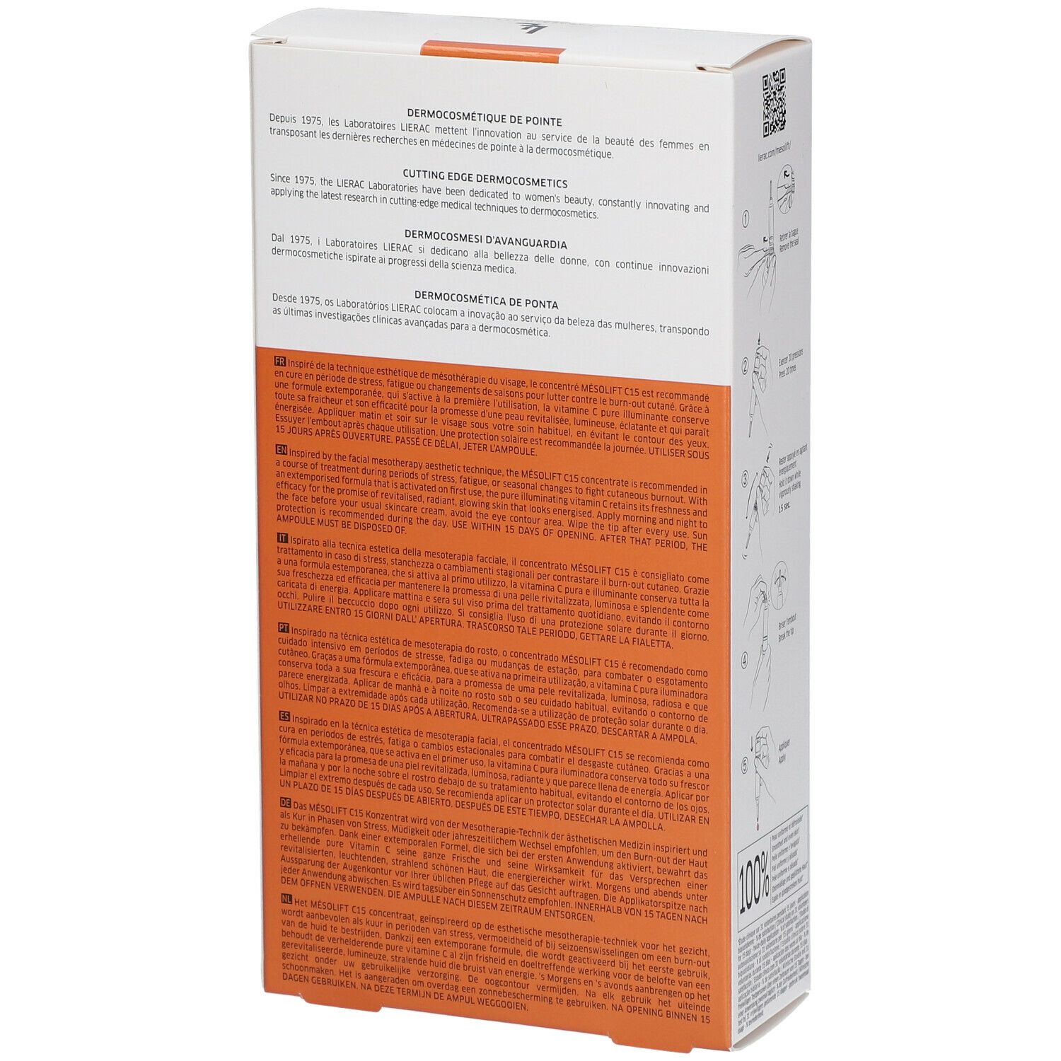 LIERAC MÉSOLIFT C15 Concentré Extremporané Anti-fatigue