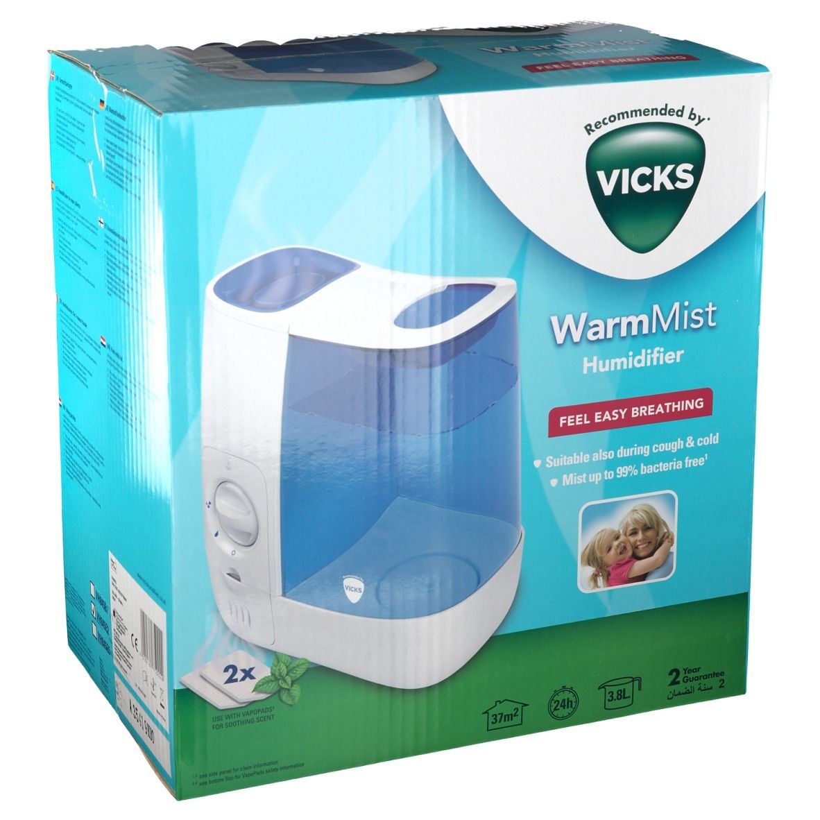Vicks® Humidificateur d'air à vapeur chaude VH845E2 1 pc(s) - Redcare  Pharmacie