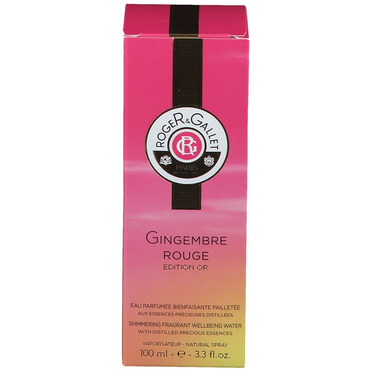 ROGER & GALLET Gingembre Rouge Eau fraiche parfumée Edition Or Limitée