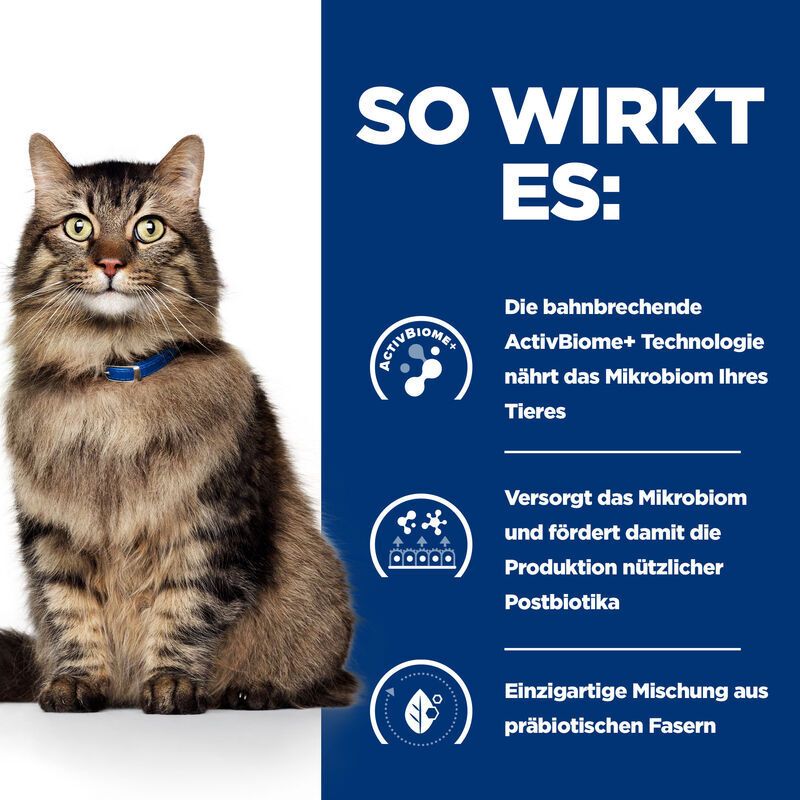 Hill's PRESCRIPTION DIET Gastrointestinal Biome Aliment pour Chat au Poulet