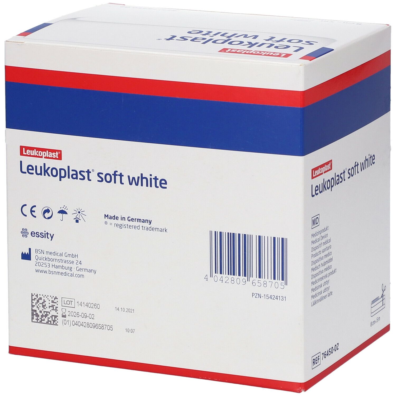 Leukoplast Soft White Pleister 8cmx5cm